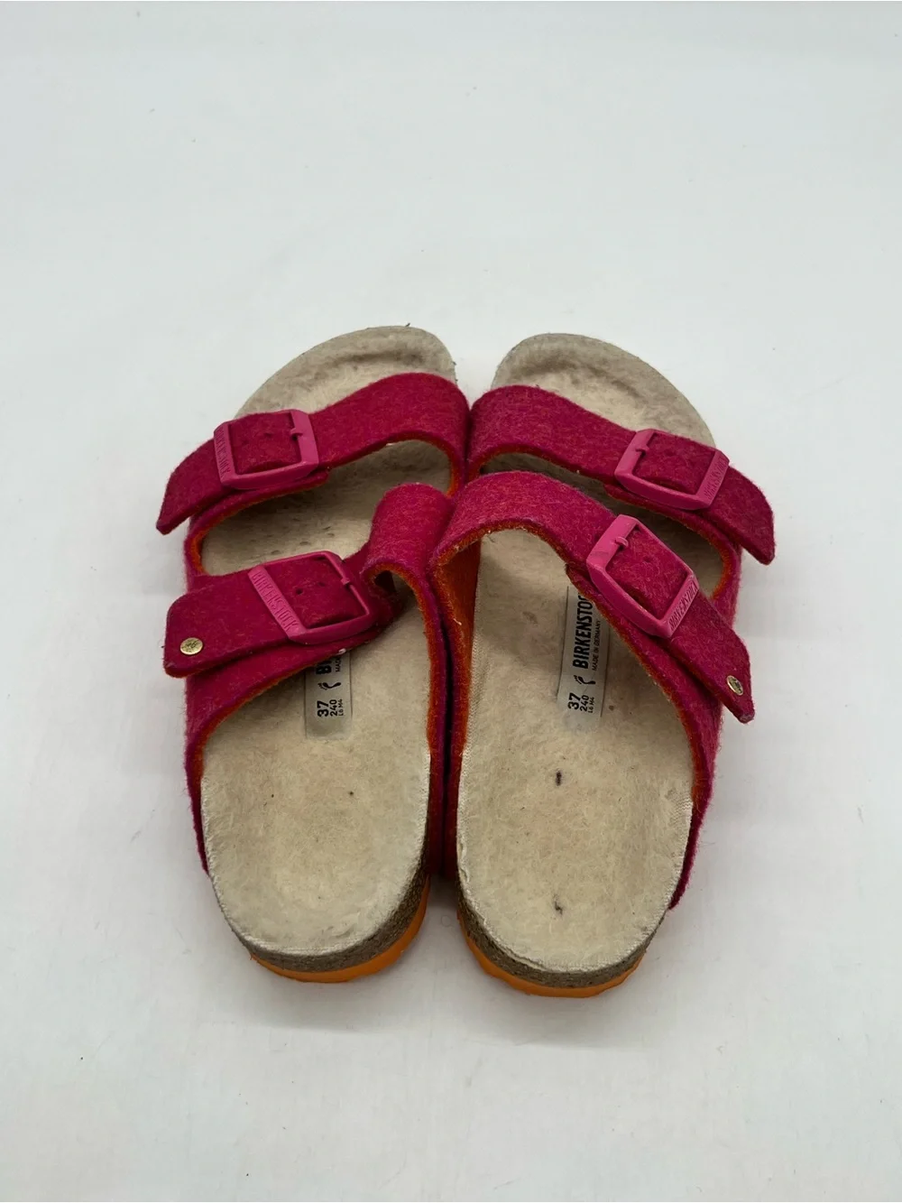 Birkenstock Arizona RIVET Women’s Sz 6 Narrow Ted Wool Sandals Shoes.